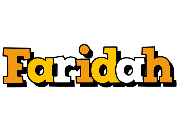 Faridah cartoon logo