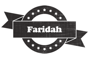 Faridah grunge logo