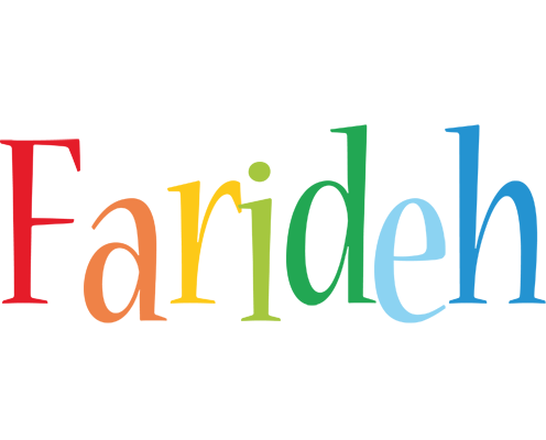 Farideh birthday logo