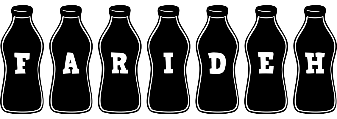 Farideh bottle logo