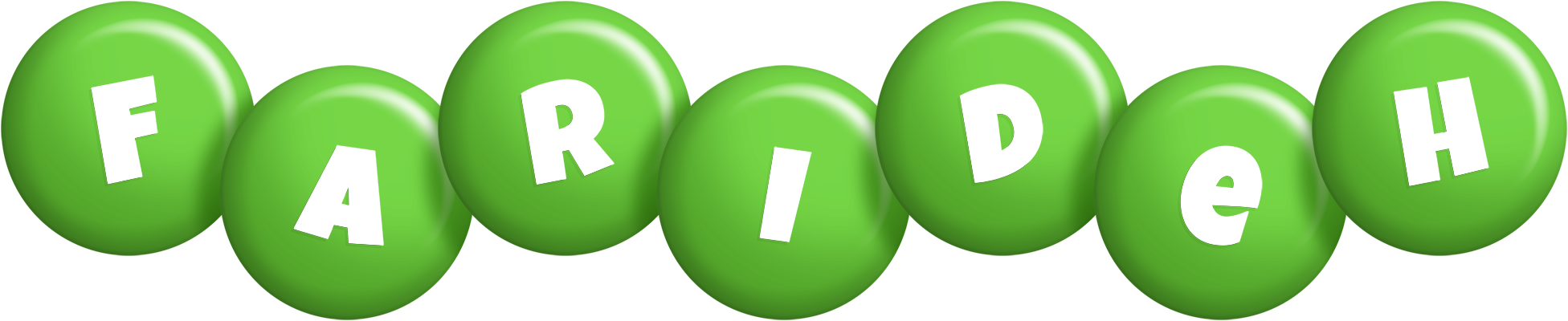 Farideh candy-green logo