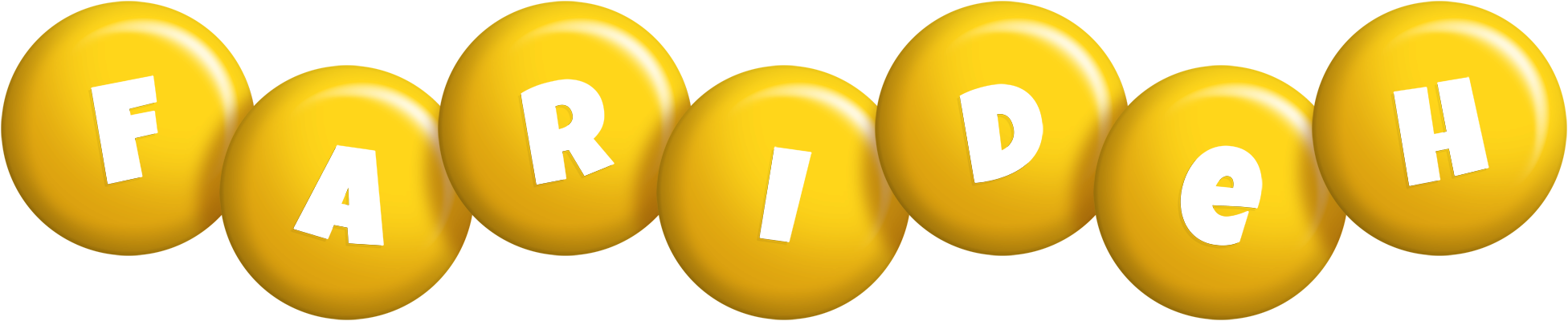 Farideh candy-yellow logo