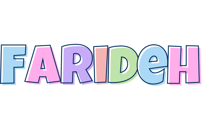 Farideh pastel logo