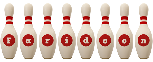 Faridoon bowling-pin logo