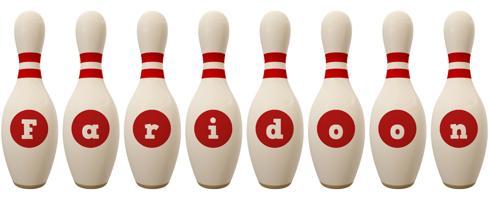 Faridoon bowling-pin logo