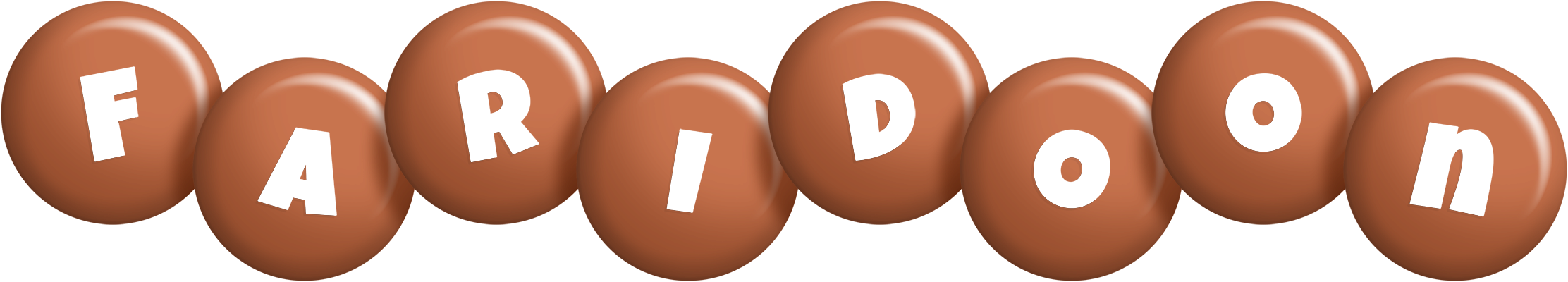 Faridoon candy-brown logo