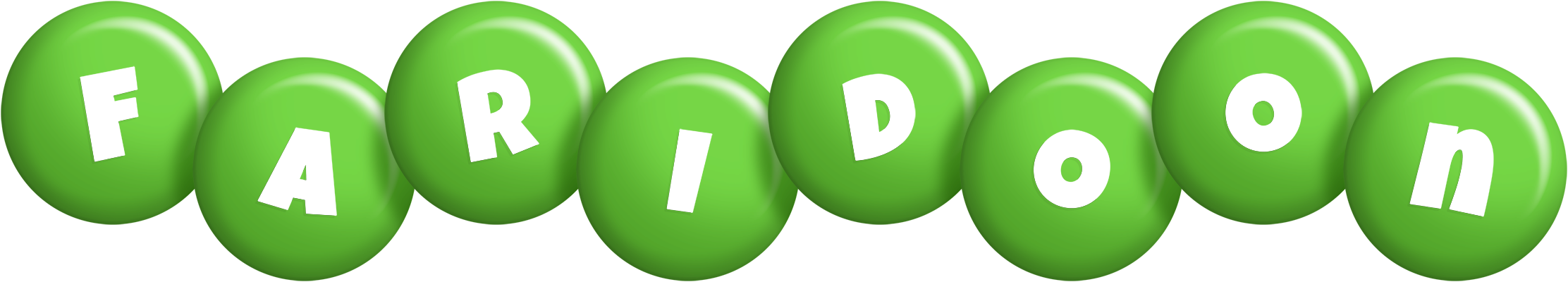 Faridoon candy-green logo