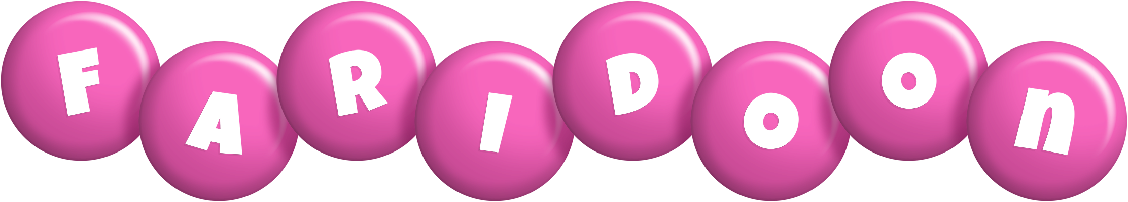 Faridoon candy-pink logo