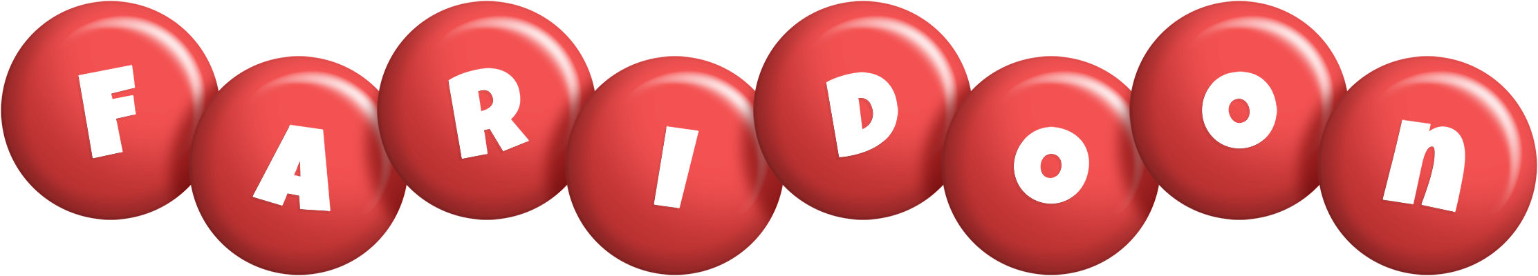 Faridoon candy-red logo