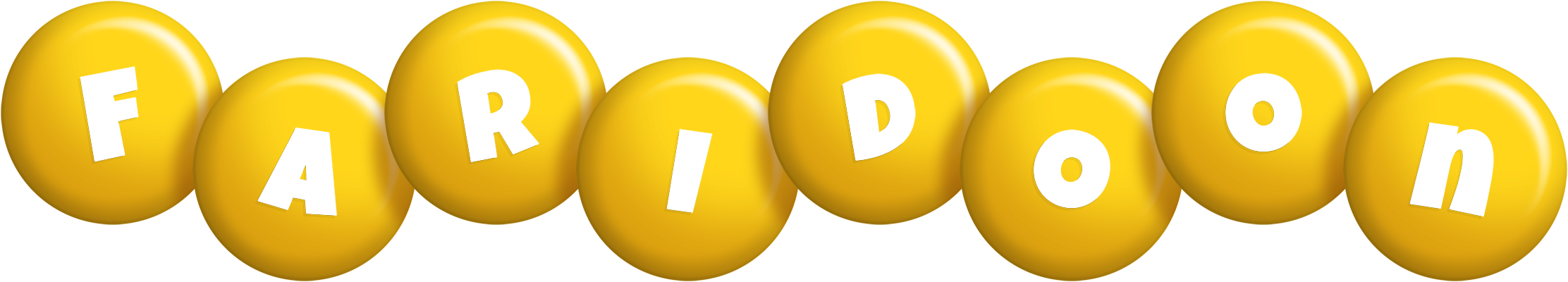 Faridoon candy-yellow logo