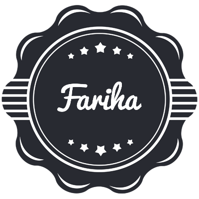 Fariha badge logo