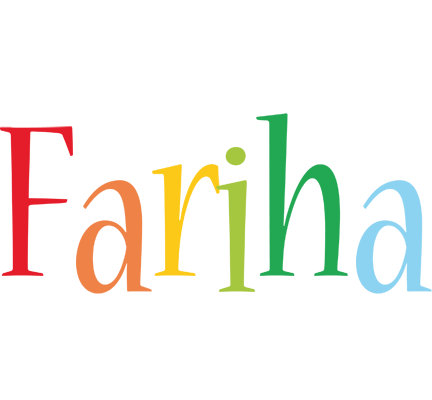 Fariha birthday logo