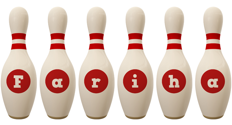Fariha bowling-pin logo