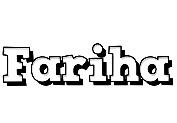 Fariha snowing logo