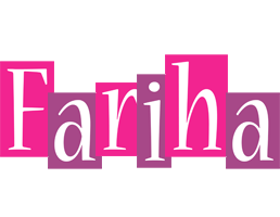 Fariha whine logo