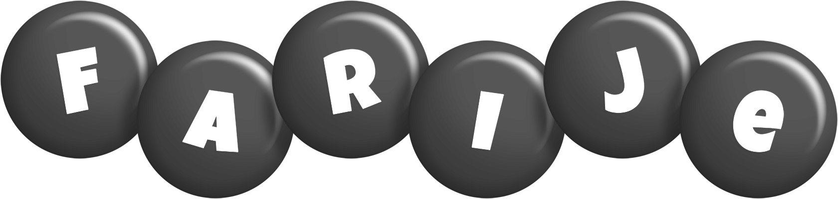 Farije candy-black logo