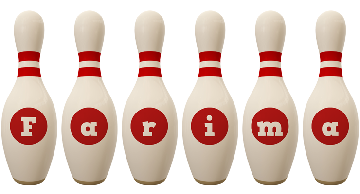 Farima bowling-pin logo