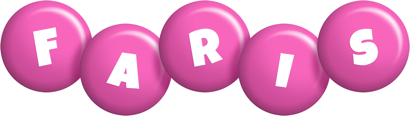 Faris candy-pink logo