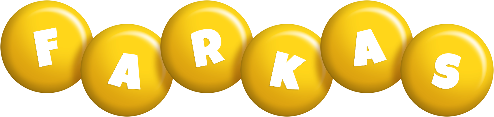 Farkas candy-yellow logo