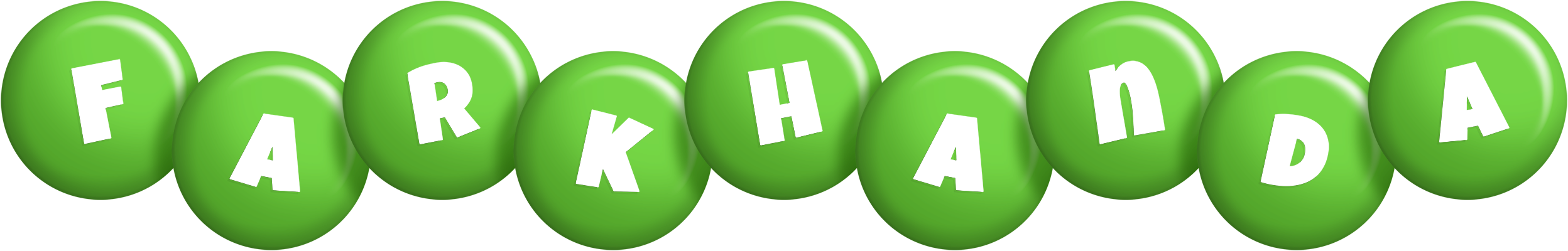Farkhanda candy-green logo