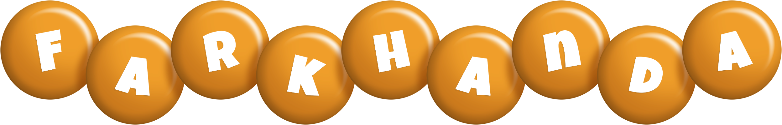 Farkhanda candy-orange logo