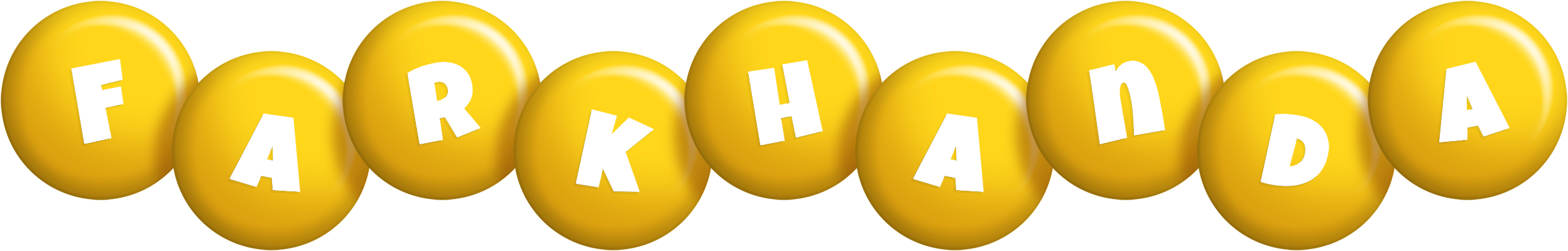 Farkhanda candy-yellow logo