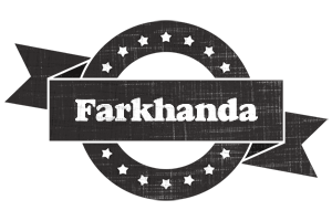 Farkhanda grunge logo