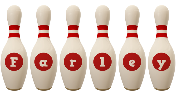 Farley bowling-pin logo