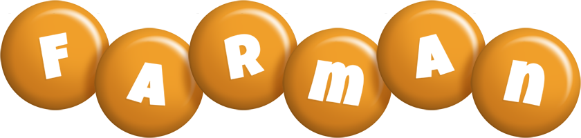 Farman candy-orange logo