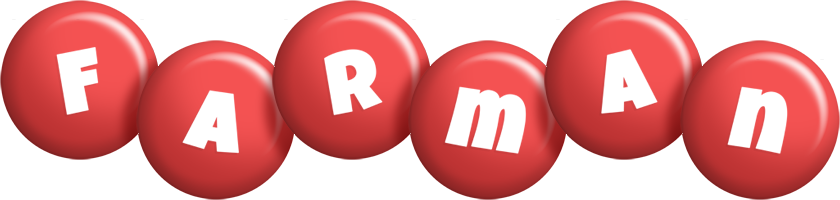 Farman candy-red logo