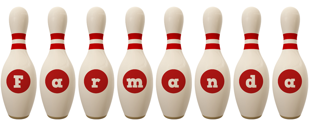 Farmanda bowling-pin logo