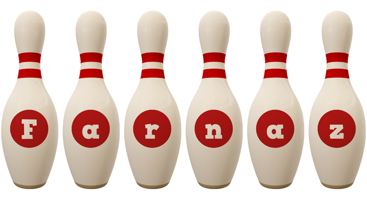 Farnaz bowling-pin logo