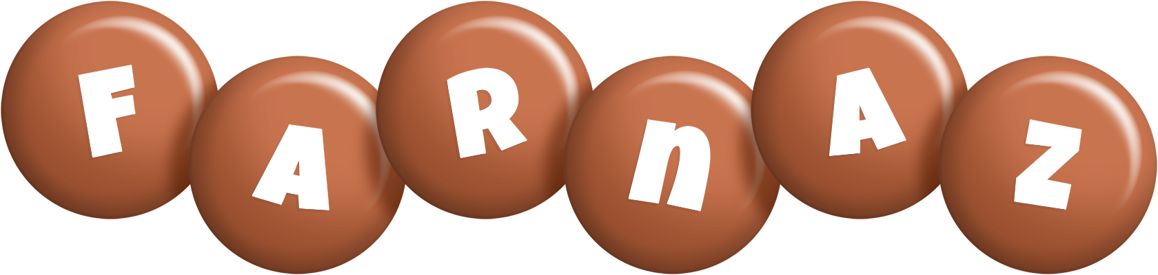 Farnaz candy-brown logo