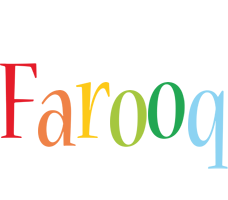 Farooq birthday logo