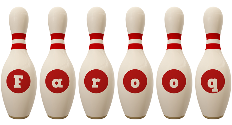 Farooq bowling-pin logo