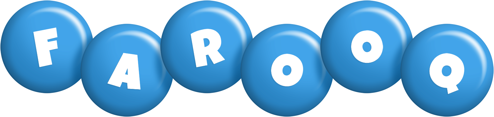 Farooq candy-blue logo