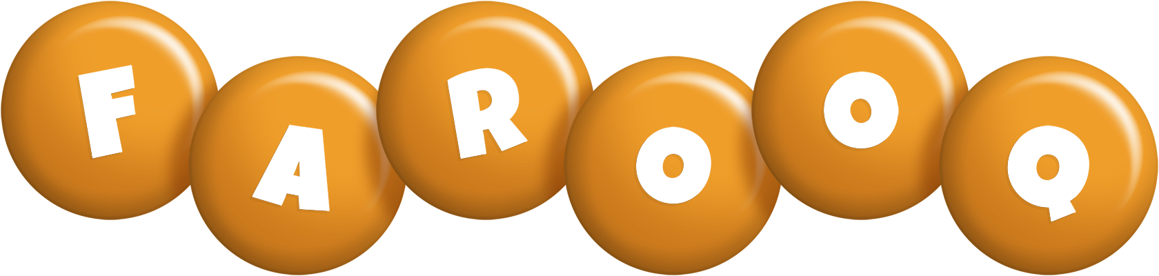Farooq candy-orange logo
