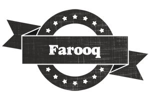 Farooq grunge logo