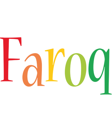 Faroq birthday logo