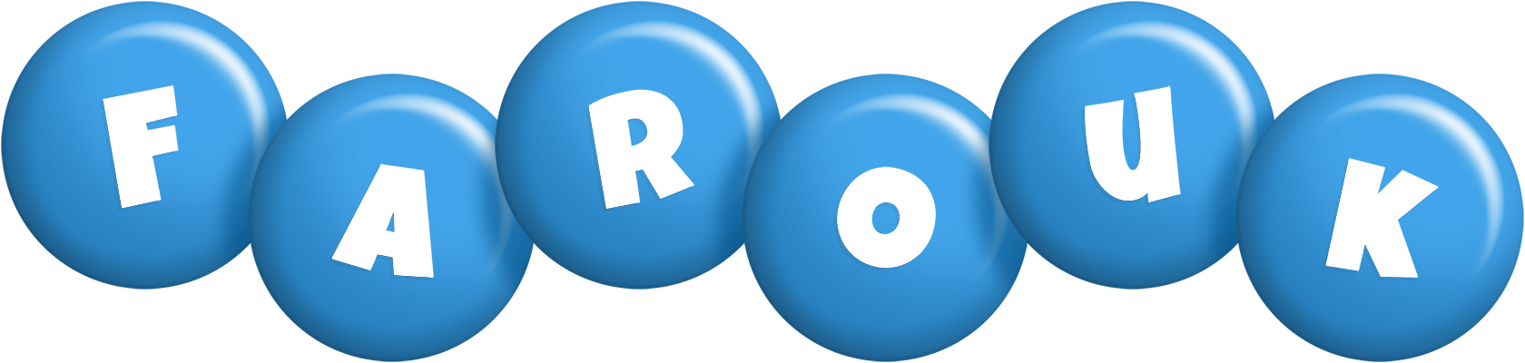 Farouk candy-blue logo