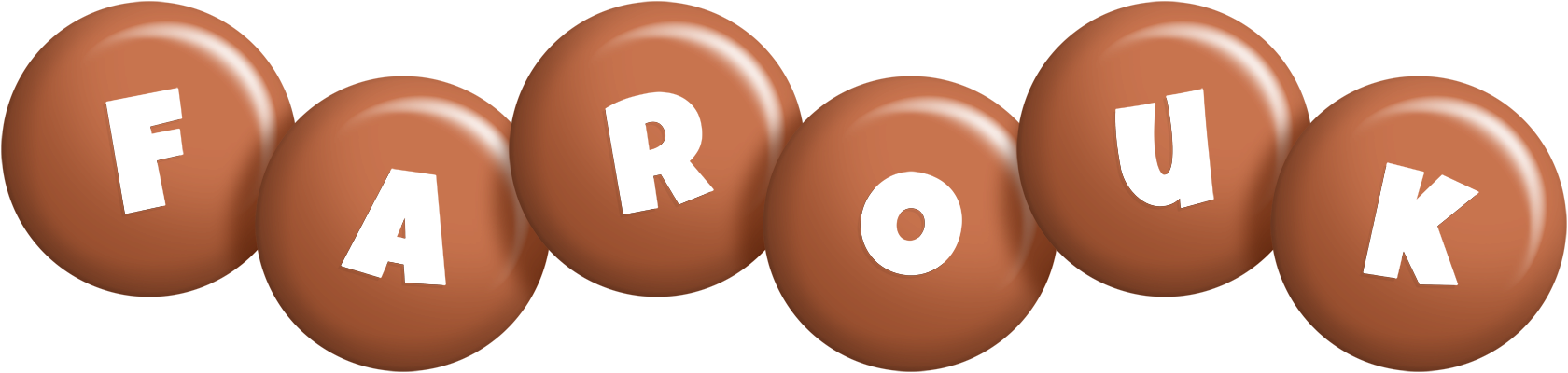 Farouk candy-brown logo