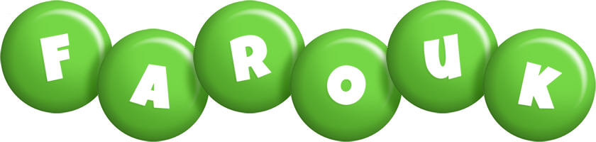 Farouk candy-green logo