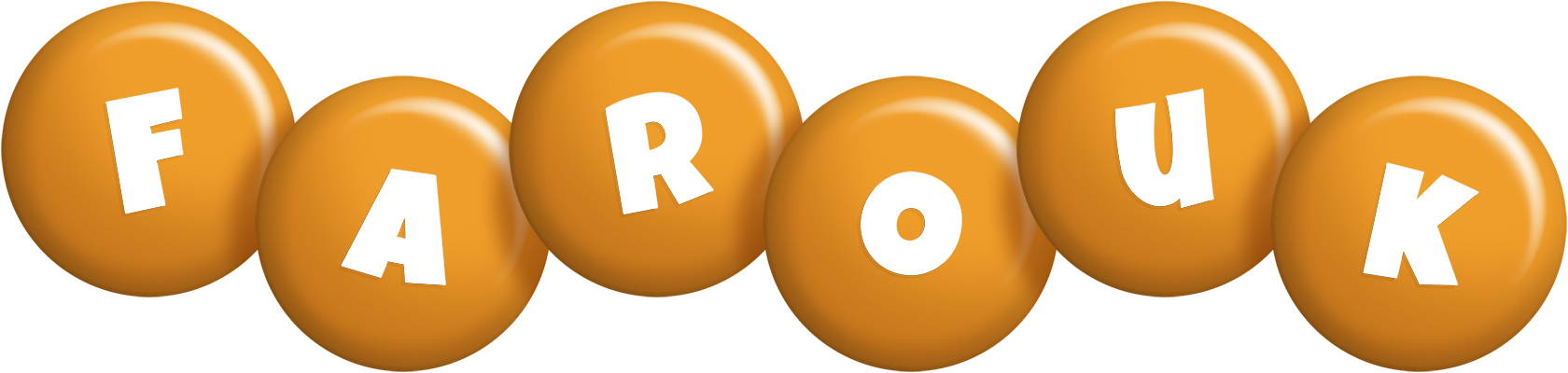 Farouk candy-orange logo