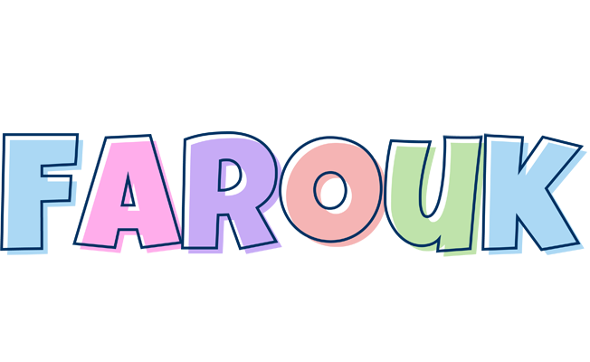 Farouk pastel logo