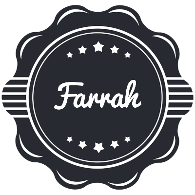 Farrah badge logo