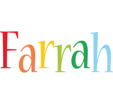 Farrah birthday logo