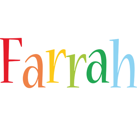 Farrah birthday logo