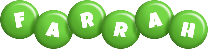 Farrah candy-green logo