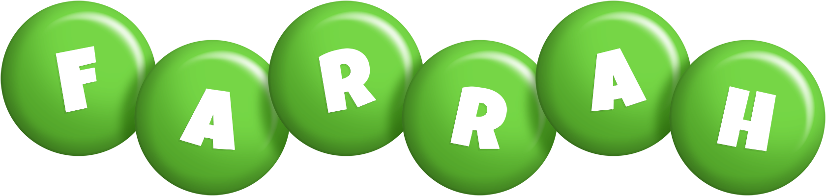 Farrah candy-green logo