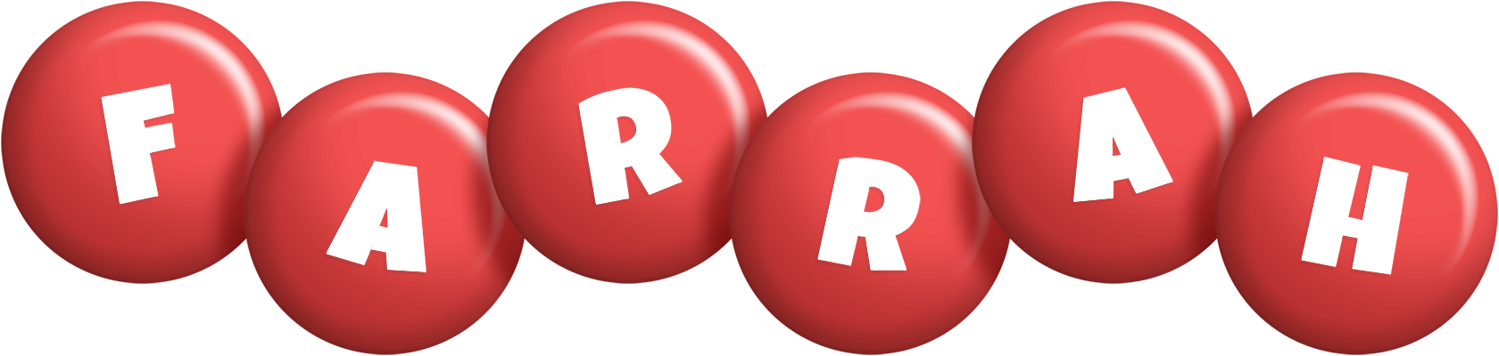 Farrah candy-red logo